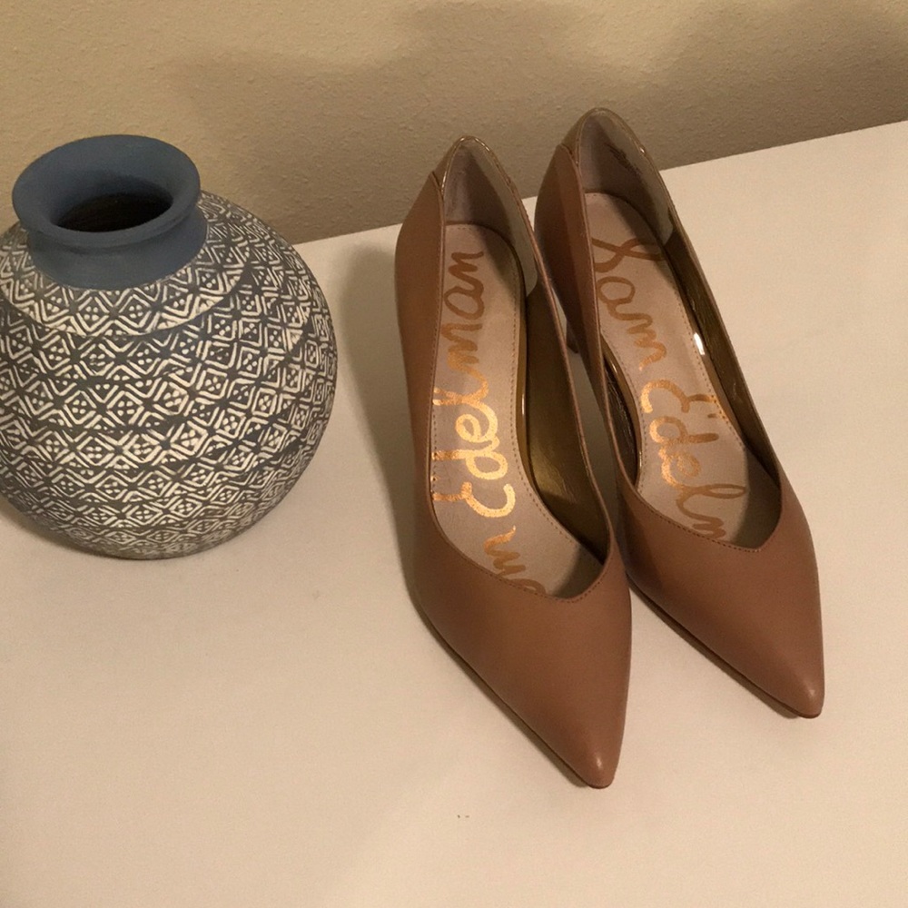 Sam Edelman Camel Leather Heels